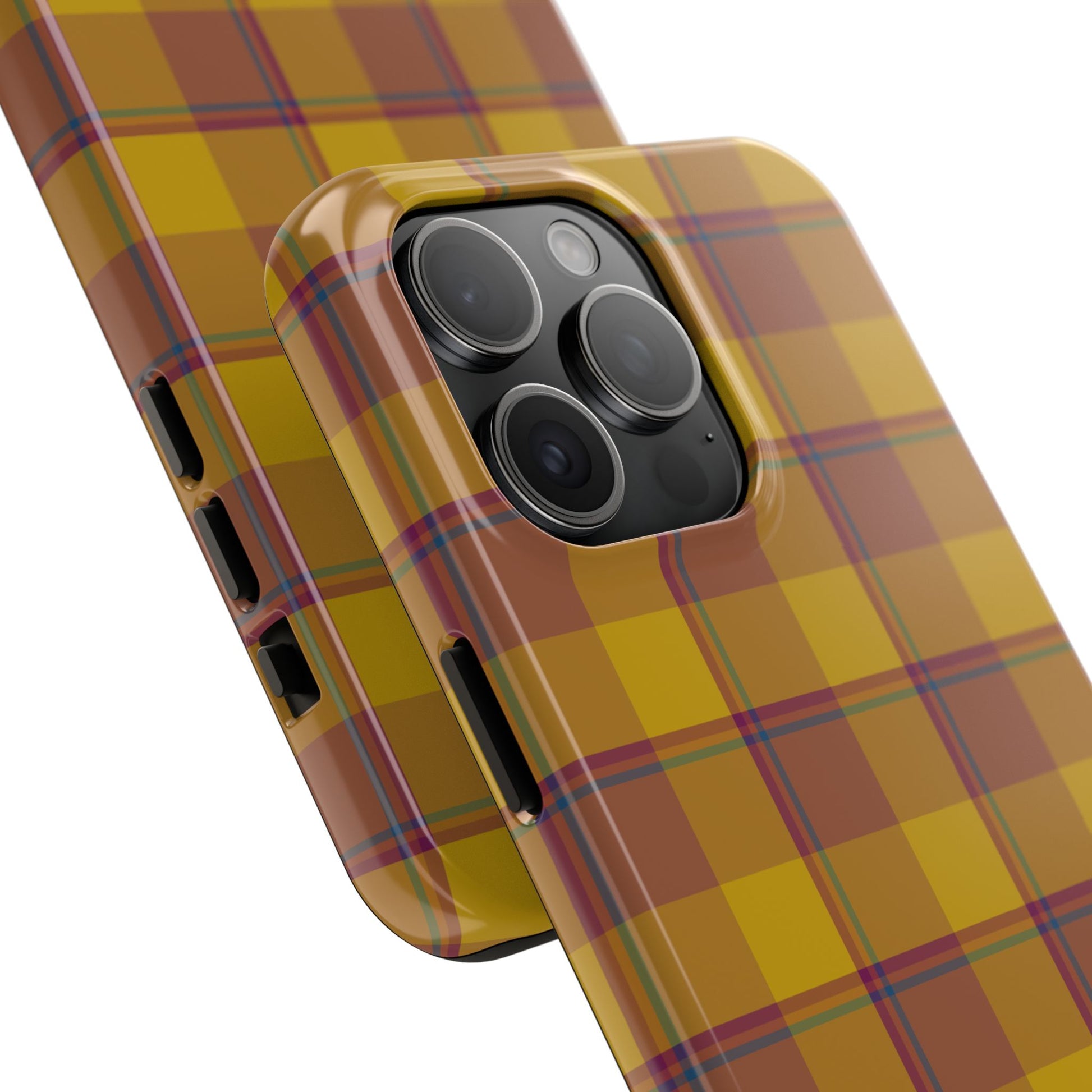 Plaid Tough Phone Case, Durable Phone Cover, Fall Inspired Accessory, Gift for Her, Stylish Cell Phone Protector - Celtic Scents