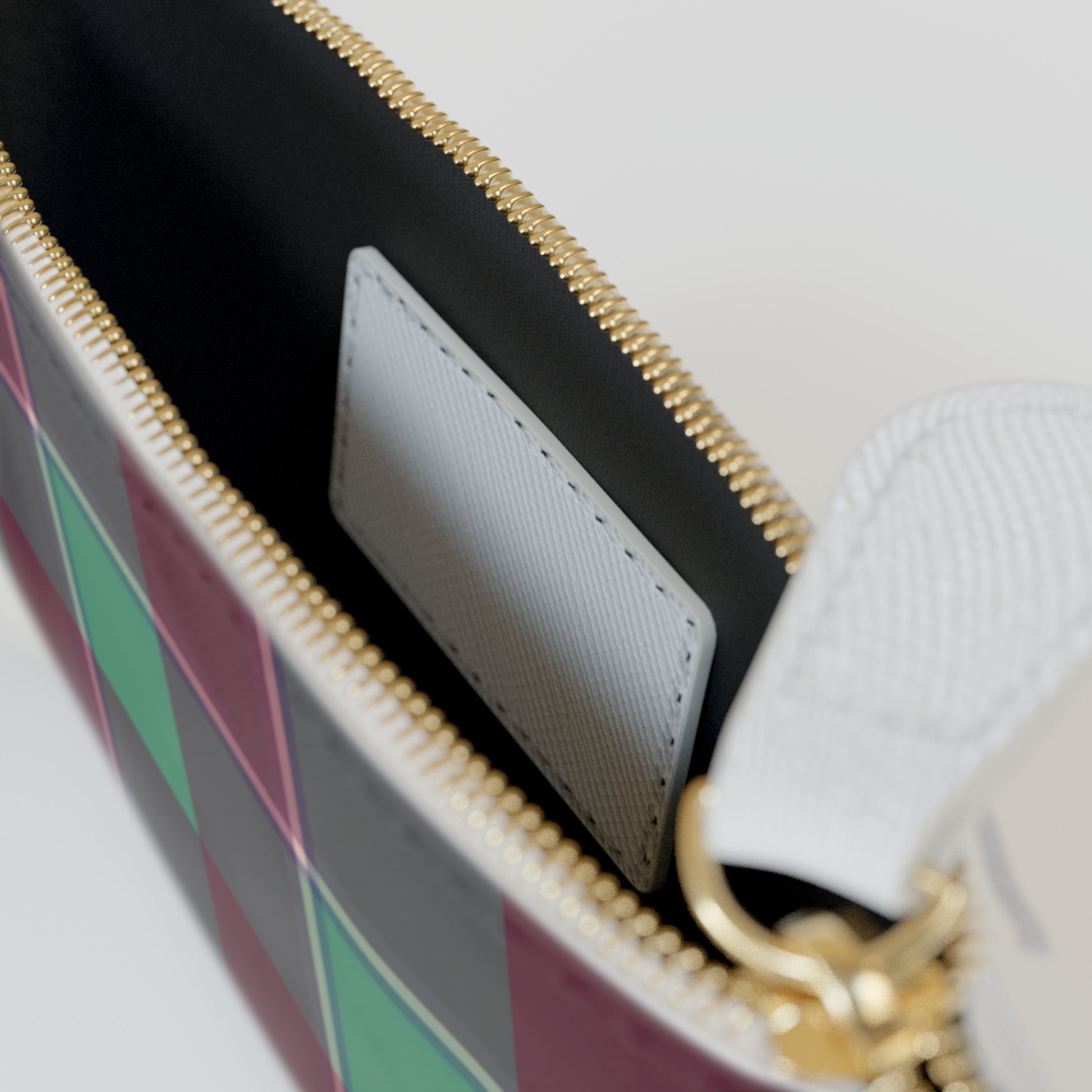 Personalized Plaid Mini Clutch Bag, Custom Zip Pouch, Stylish Accessory for Every Occasion, Gift for Her, Trendy Makeup Organizer - Celtic Scents