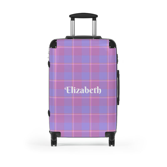 Personalized Travel Suitcase with Plaid Design, Custom Luggage, Stylish Suitcase, Travel Accessory, Unique Gift for Travelers, [...] - Celtic Scents