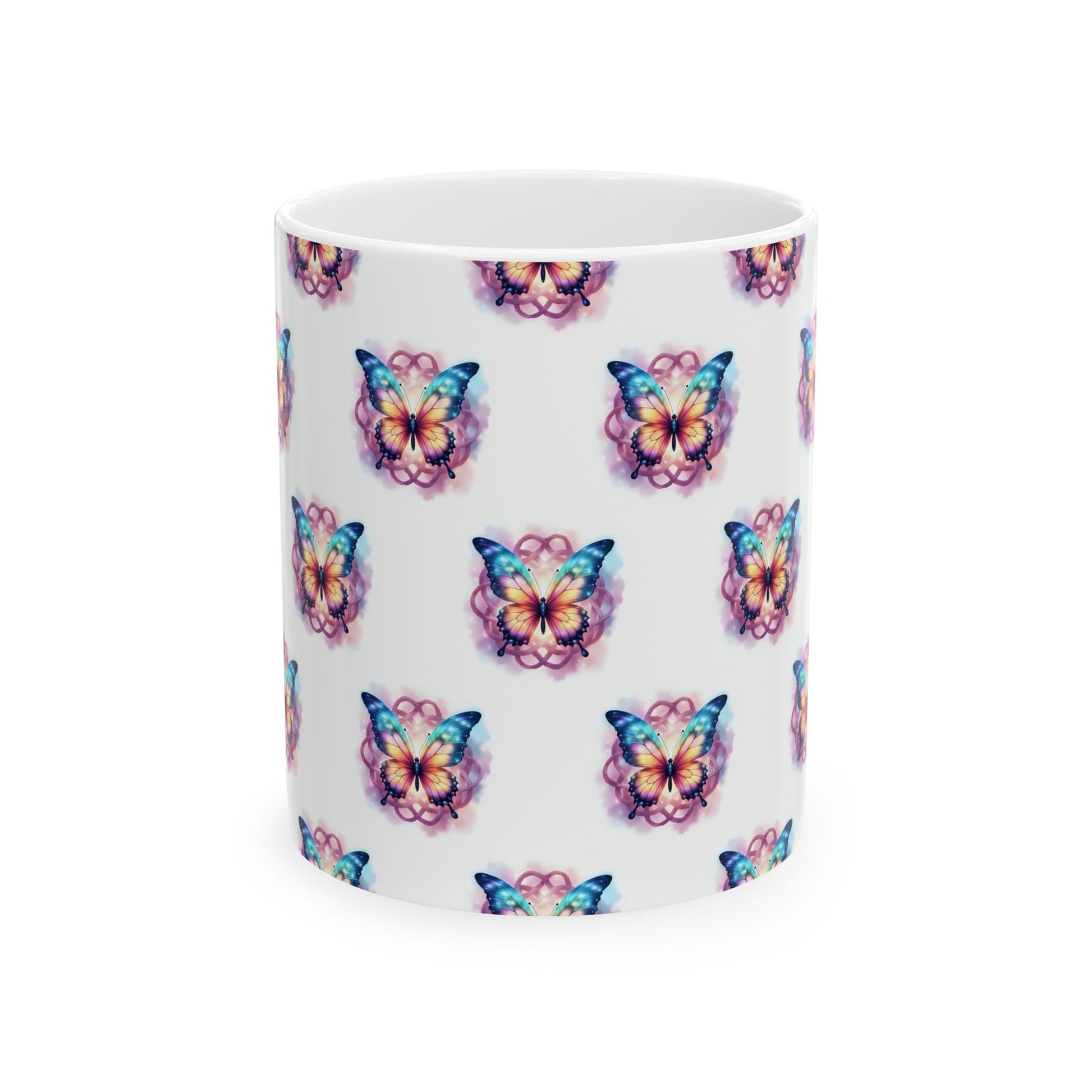 Colorful Butterfly Ceramic Mug - Vibrant Drinkware for Nature Lovers, Gift for Birthdays, Mother's Day, or Just Because - Celtic Scents