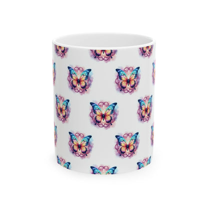 Colorful Butterfly Ceramic Mug - Vibrant Drinkware for Nature Lovers, Gift for Birthdays, Mother's Day, or Just Because - Celtic Scents