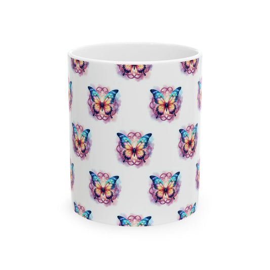 Colorful Butterfly Ceramic Mug - Vibrant Drinkware for Nature Lovers, Gift for Birthdays, Mother's Day, or Just Because - Celtic Scents