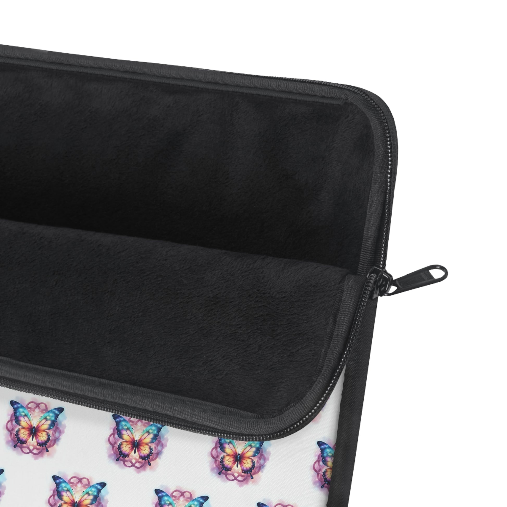 Colorful Butterfly Design Laptop Sleeve, Padded Computer Case, Cute Tech Accessory, Gift for Students - Celtic Scents