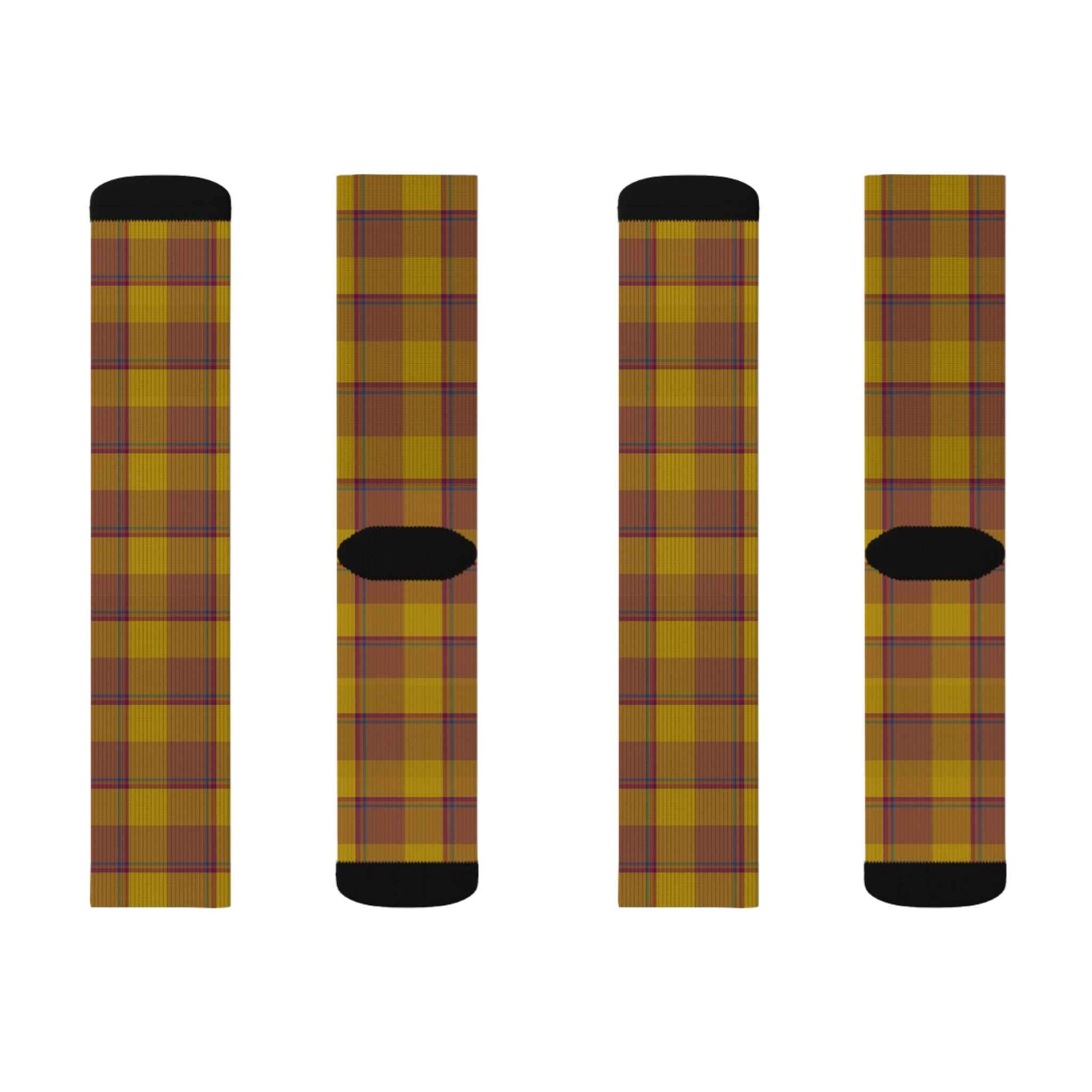 Cozy Plaid Sublimation Socks | Perfect Gift for Fall, Warm and Stylish Footwear, Unique Casual Wear, Ideal for Gifting, Cozy Home Essentials