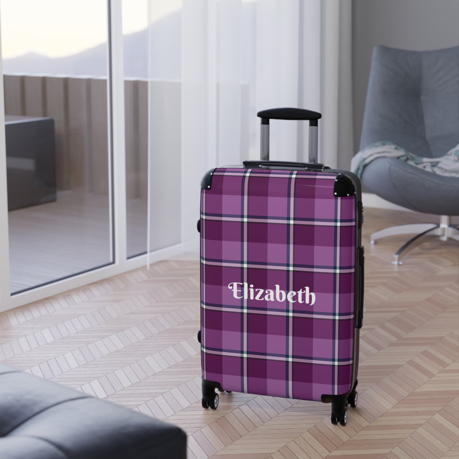 Personalized Suitcase, Travel Luggage, Custom Name Carry-On, Monogrammed Travel Bag, Stylish Airport Essentials - Celtic Scents