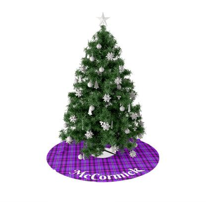 Cozy Purple Plaid Christmas Tree Skirt, Personalized Holiday Decor, Festive Home Accent, Unique Gift for Christmas, Family Gathering - Celtic Scents