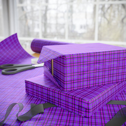 Purple Plaid Wrapping Paper - Gift Wrap for Any Occasion, Birthday, Holiday, Party Decor, Crafting, DIY Projects - Celtic Scents