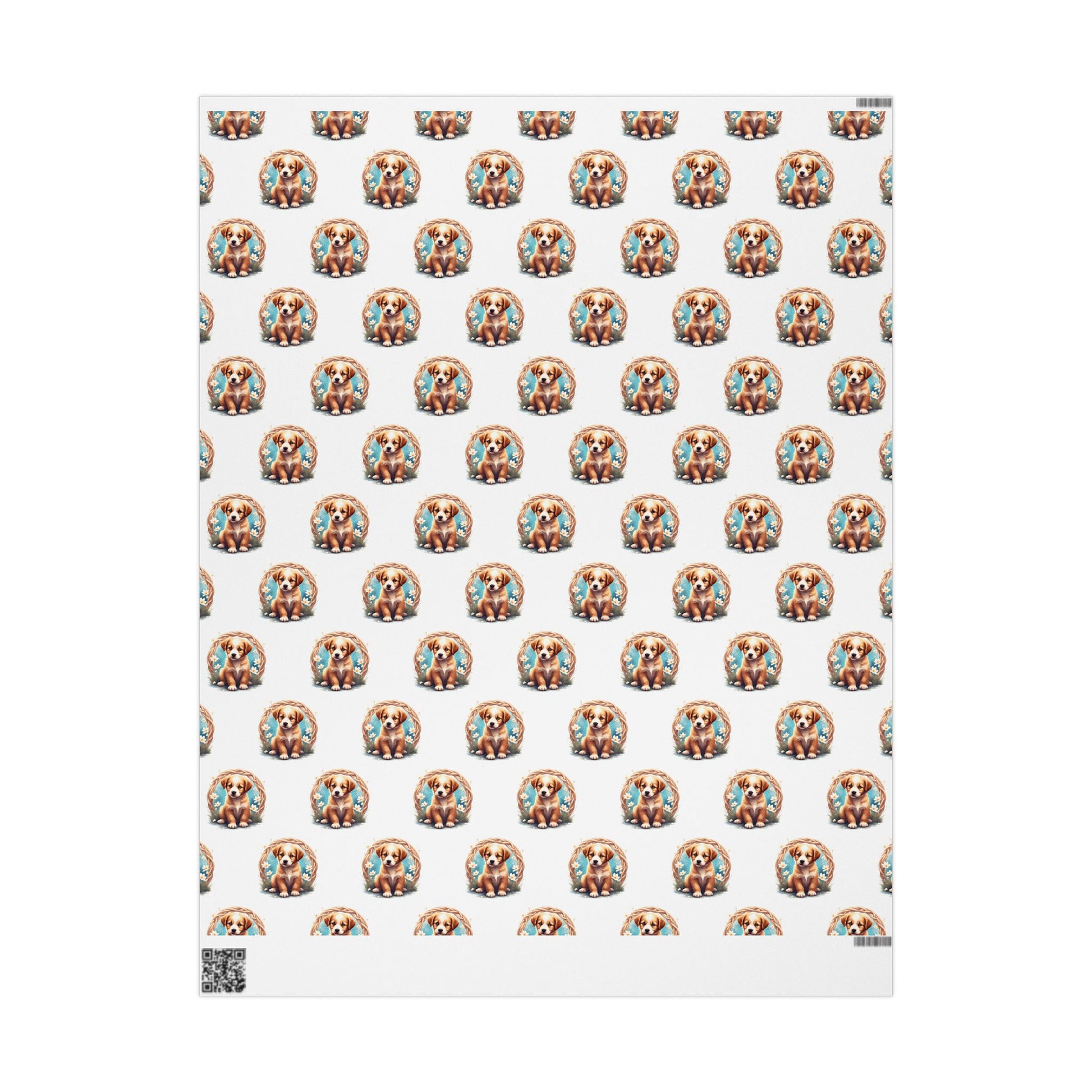 Puppy Design Wrapping Paper, Gift Wrap, Dog Lover Gift, Birthday Wrap, Holiday Packaging - Celtic Scents