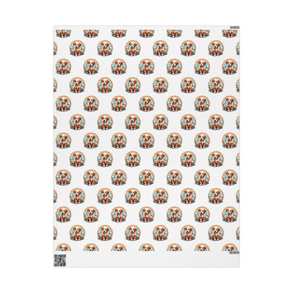 Puppy Design Wrapping Paper, Gift Wrap, Dog Lover Gift, Birthday Wrap, Holiday Packaging - Celtic Scents