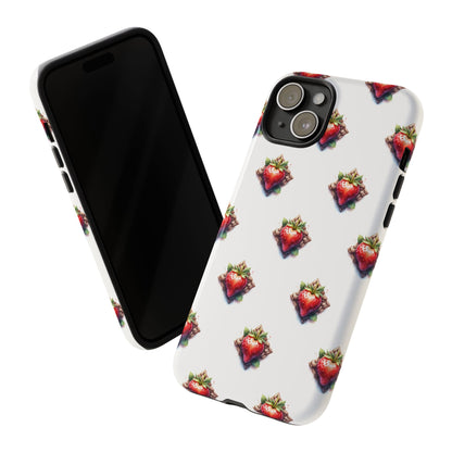 Strawberry Celtic Knot Phone Case, Cute Phone Cover, Gift for Her, Custom Smartphone Case, Funky Accessories, Valentine's Day Gift