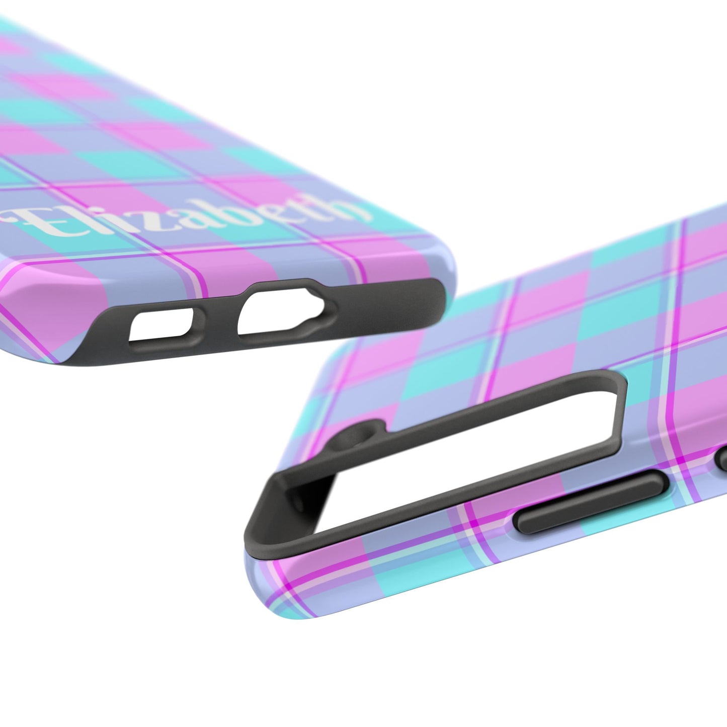 Personalized Plaid Phone Cases for Trendy Protection, Customizable Phone Covers, Durable Cases