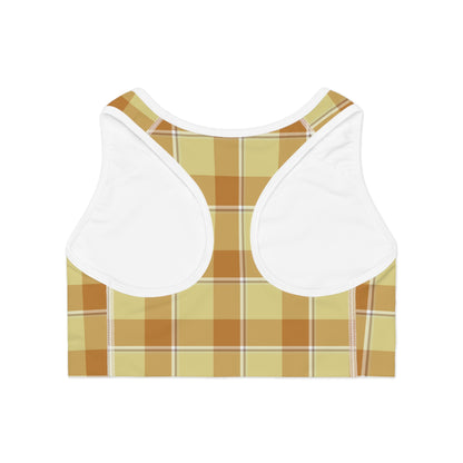 Plaid Sports Bra, Comfortable Activewear for Workouts, Yoga, Gym Sessions, Fitness, Sports - Celtic Scents