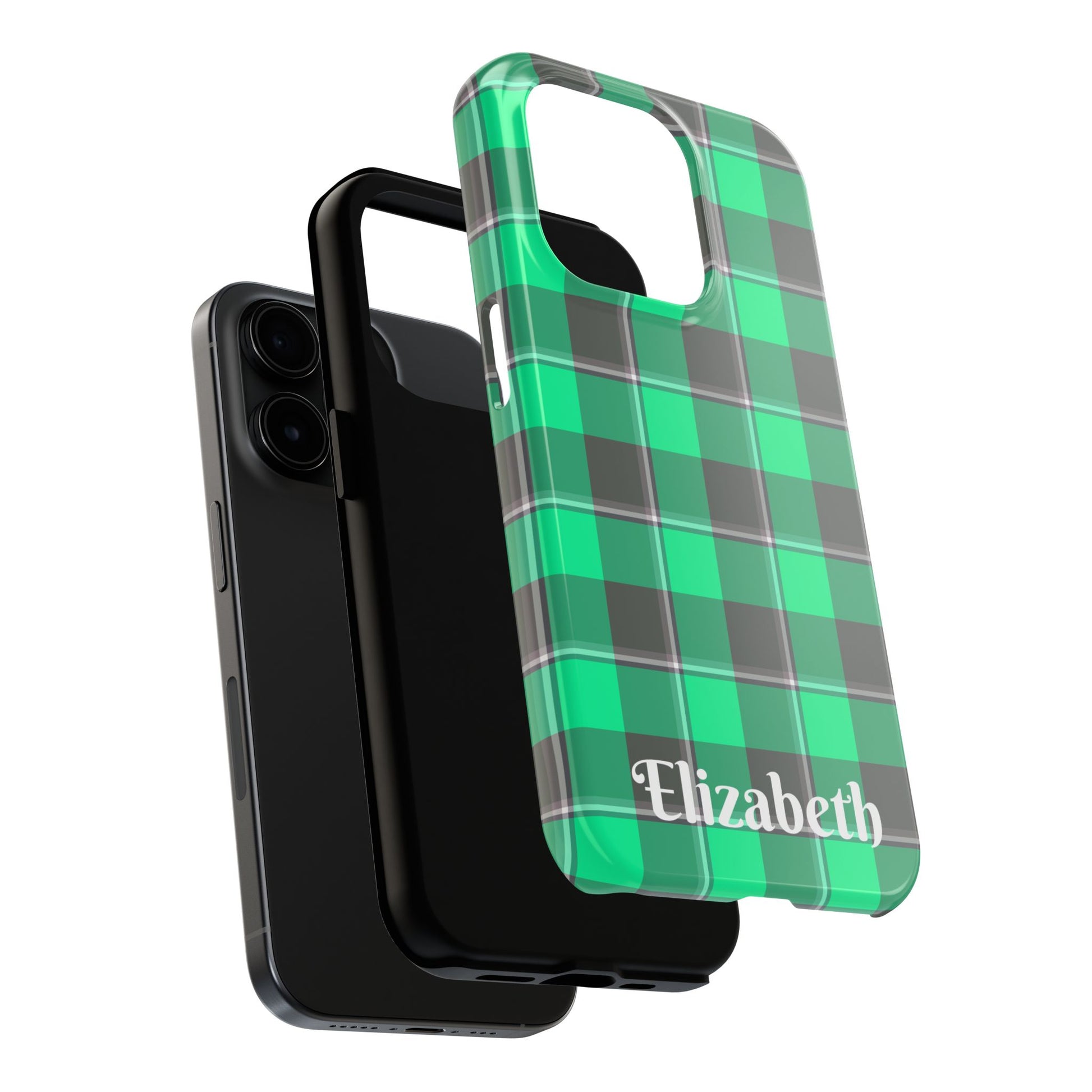 Personalized Plaid Tough Phone Case, Custom Phone Cover, Gifts for Her, Unique Cell Phone Case, Trendy Accessories, Holiday Gifts - Celtic Scents