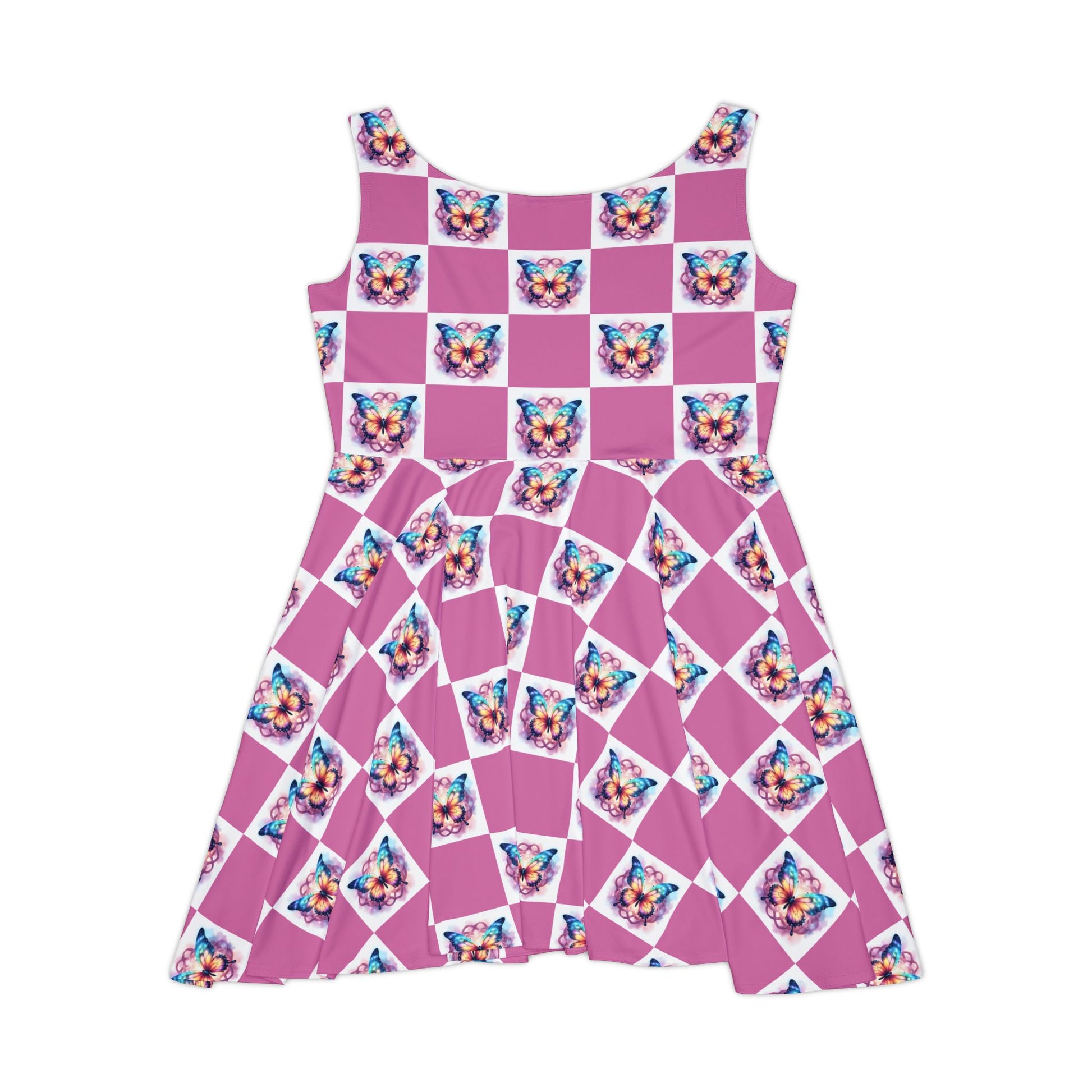 Colorful Butterfly Celtic Knot Women's Skater Dress | Casual Party Attire, Summer Dress, Feminine Style, AOP Fashion, Butterfly Print - Celtic Scents