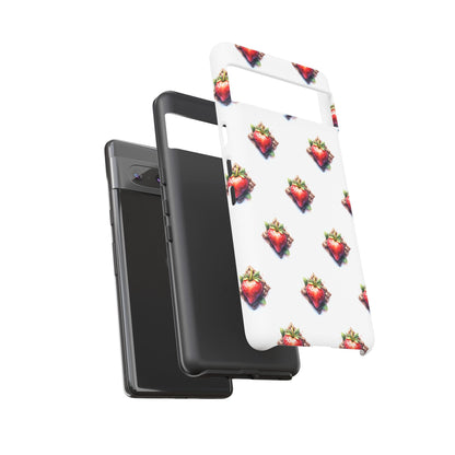 Strawberry Celtic Knot Phone Case, Cute Phone Cover, Gift for Her, Custom Smartphone Case, Funky Accessories, Valentine's Day Gift