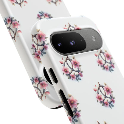 Floral Phone Case, Tough Phone Cover, Cute Protection for Mobile, Gift for Her, Celtic Knot Floral Pattern Case