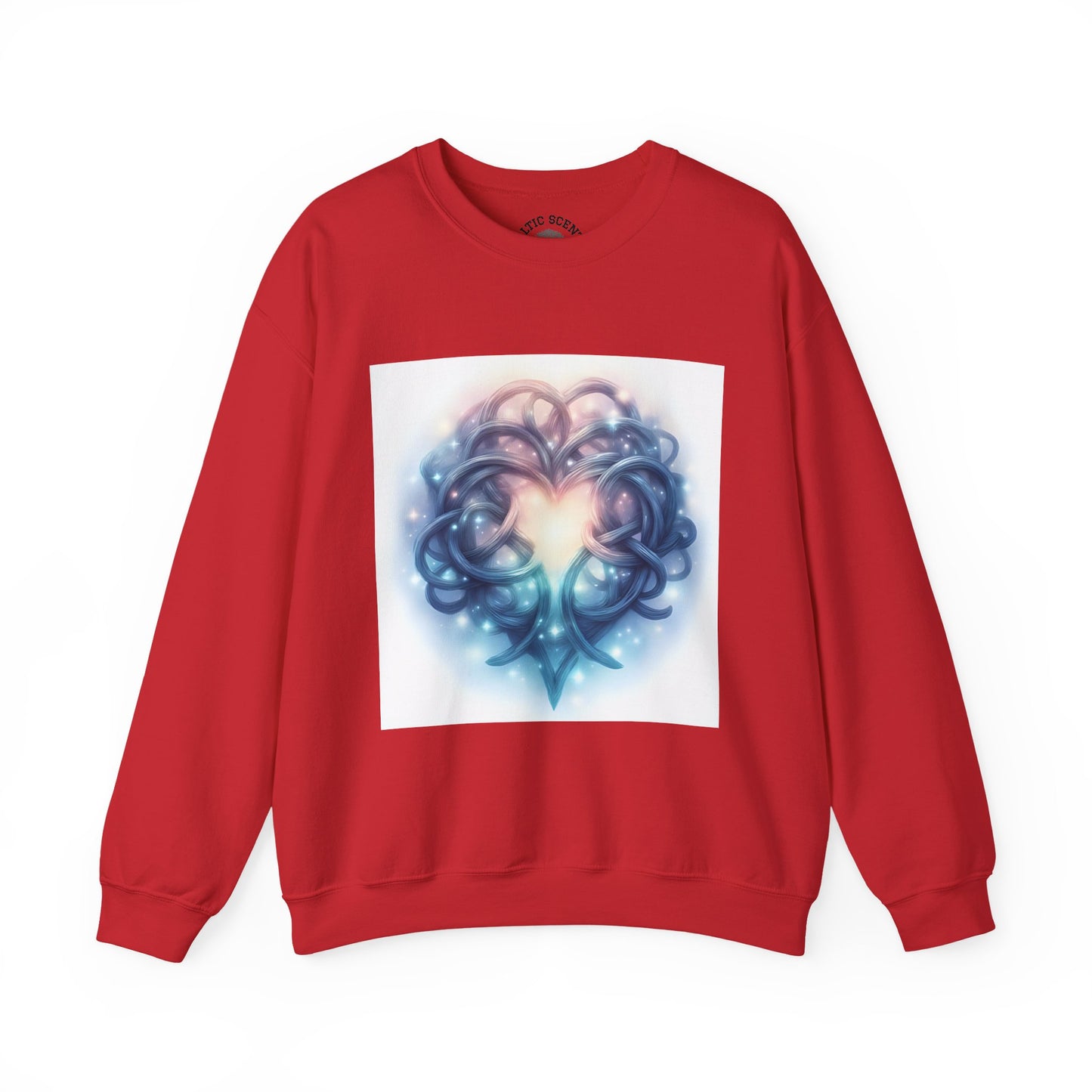 Heartfelt Unisex Crewneck Sweatshirt - Cozy Gift for Couples, Valentine's Day Sweatshirt, Funky Heart Design, Everyday Comfort, Unique [...] - Celtic Scents