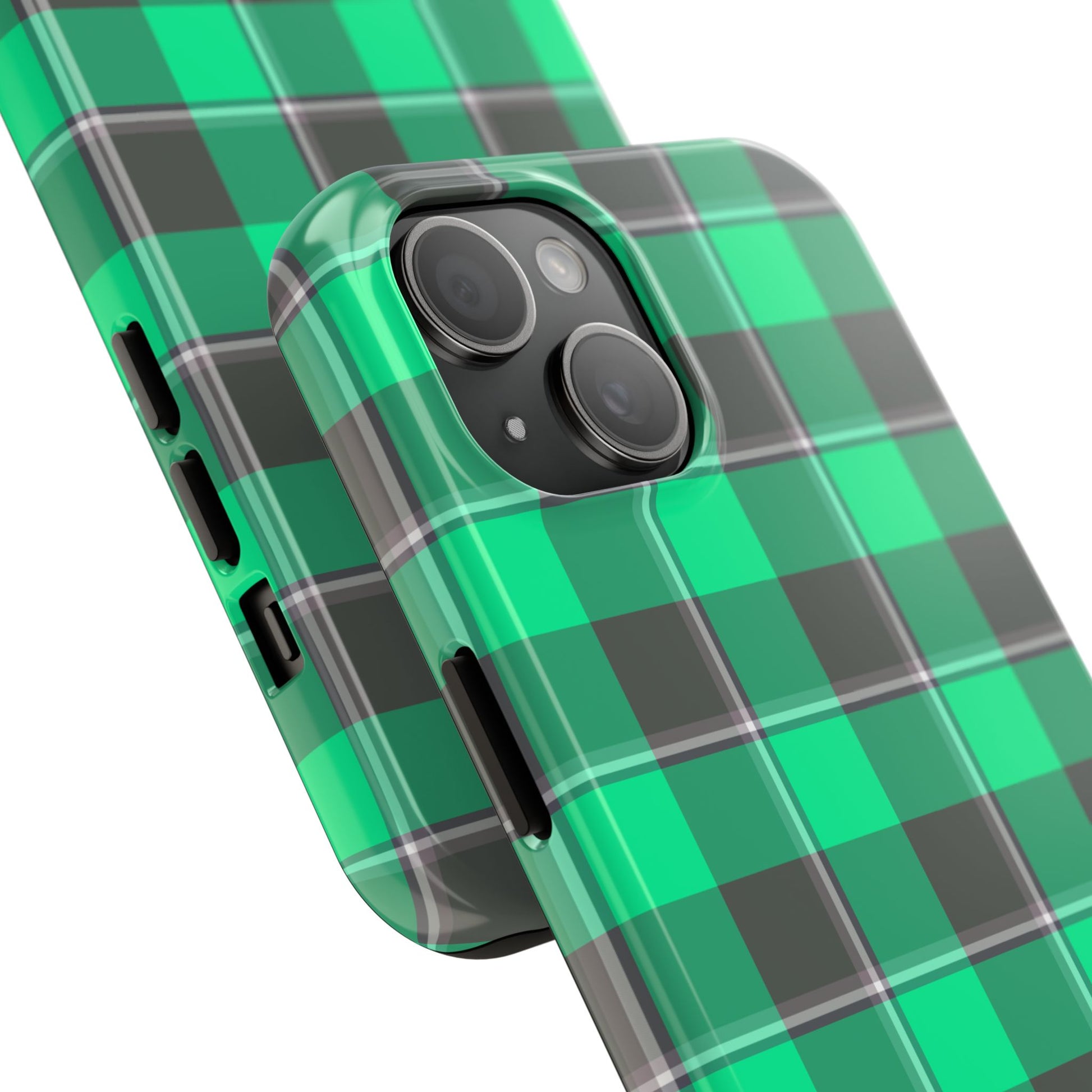 Personalized Plaid Tough Phone Case, Custom Phone Cover, Gifts for Her, Unique Cell Phone Case, Trendy Accessories, Holiday Gifts - Celtic Scents