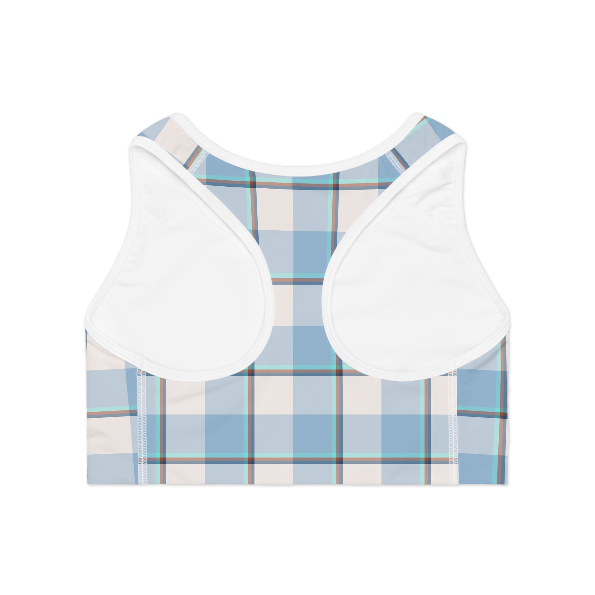 Plaid Sports Bra for Athletes, Workout Top, Fitness Gear, Activewear, Yoga Bra, Trendy Sports Wear - Celtic Scents