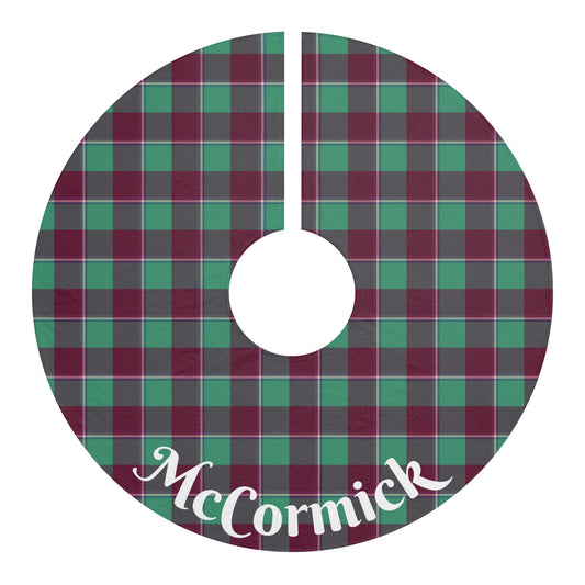 Personalized Christmas Tree Skirt, Festive Home Decor, Holiday Decoration, Christmas Gift, Custom Plaid Tree Skirt - Celtic Scents