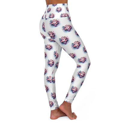 Celtic Knot Floral High Waisted Yoga Leggings, Activewear for Yoga and Fitness, Stylish Leggings for Women, Comfortable Stretch Leggings - Celtic Scents