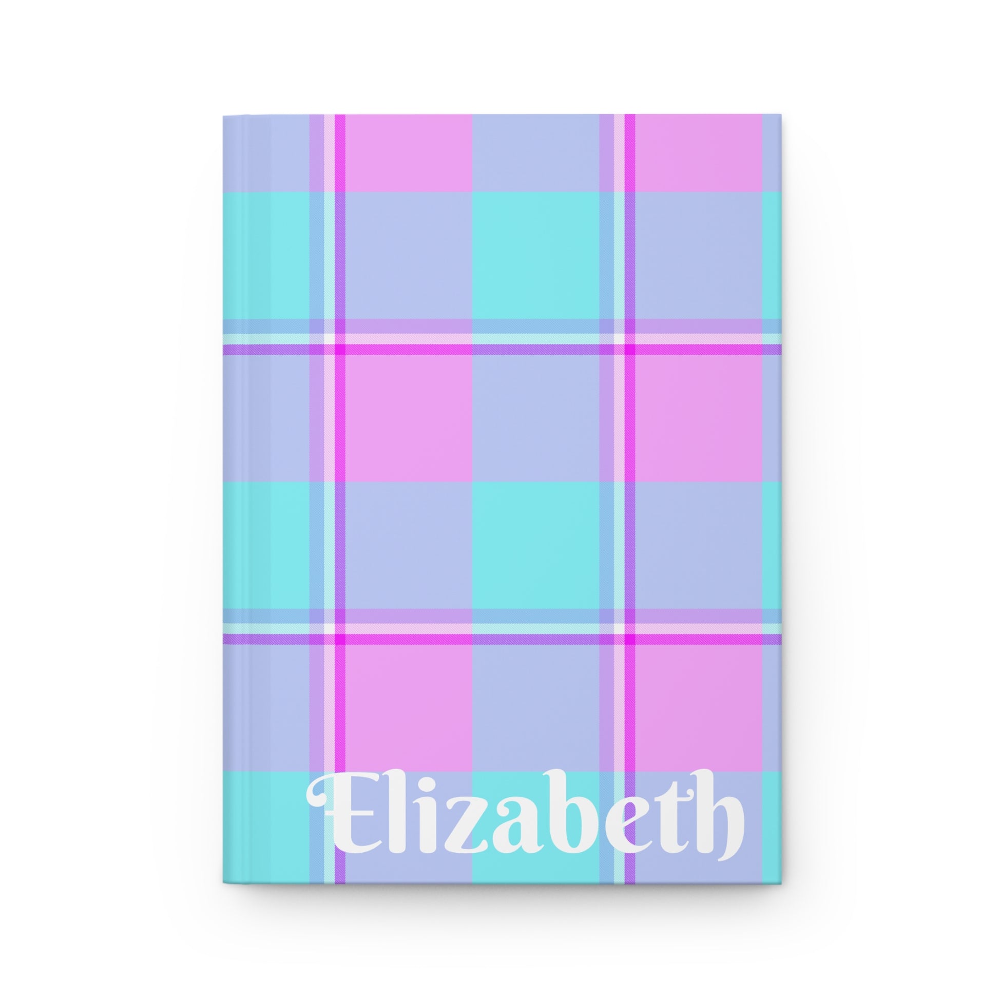 Personalized Plaid Hardcover Journal, Custom Notebook for Students, Gift for Writers, Cute Stationery, Birthday Journal - Celtic Scents