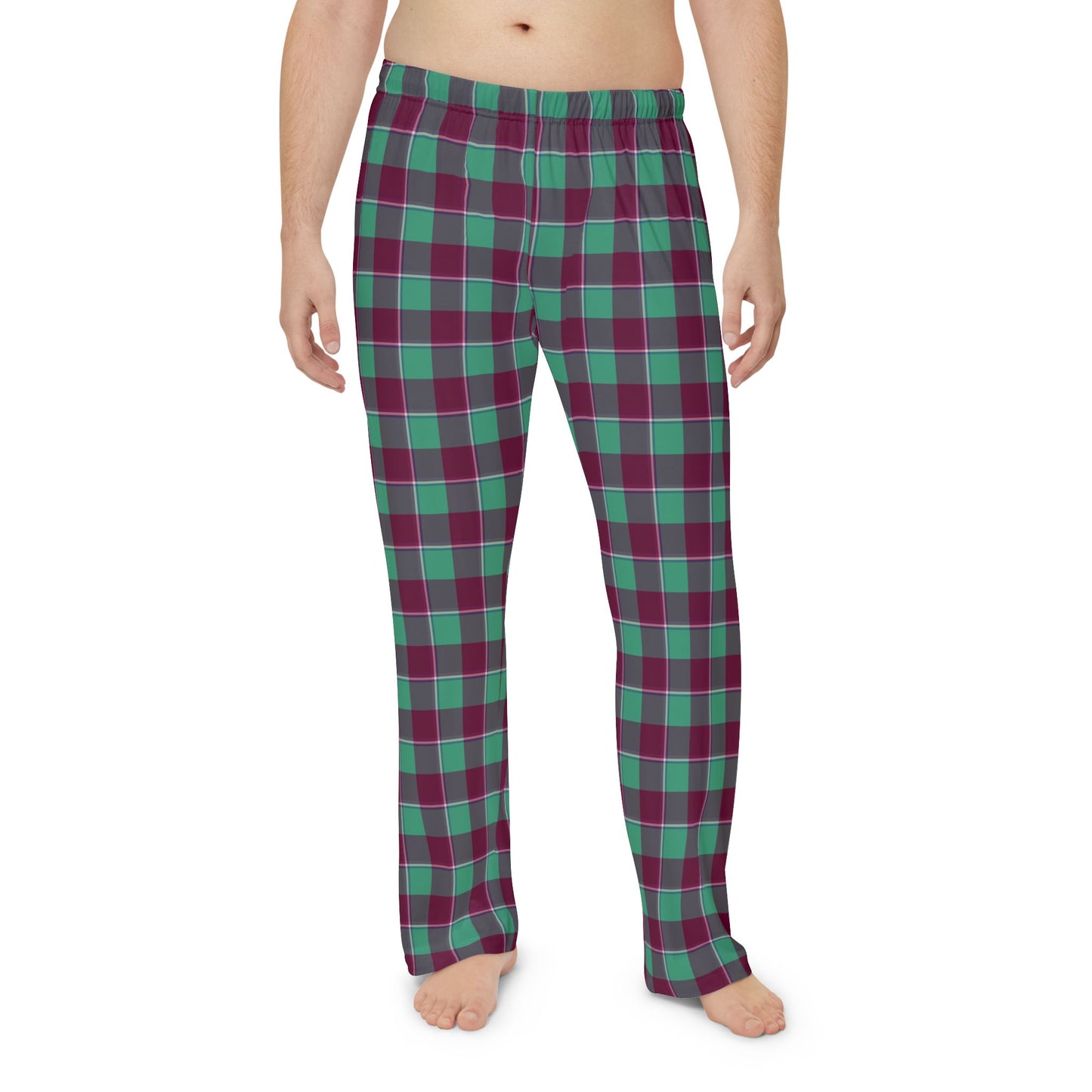 Cozy Plaid Men's Pajama Pants, Comfortable Sleepwear, Relaxation Wear, Holiday Gift, Casual Lounging - Celtic Scents