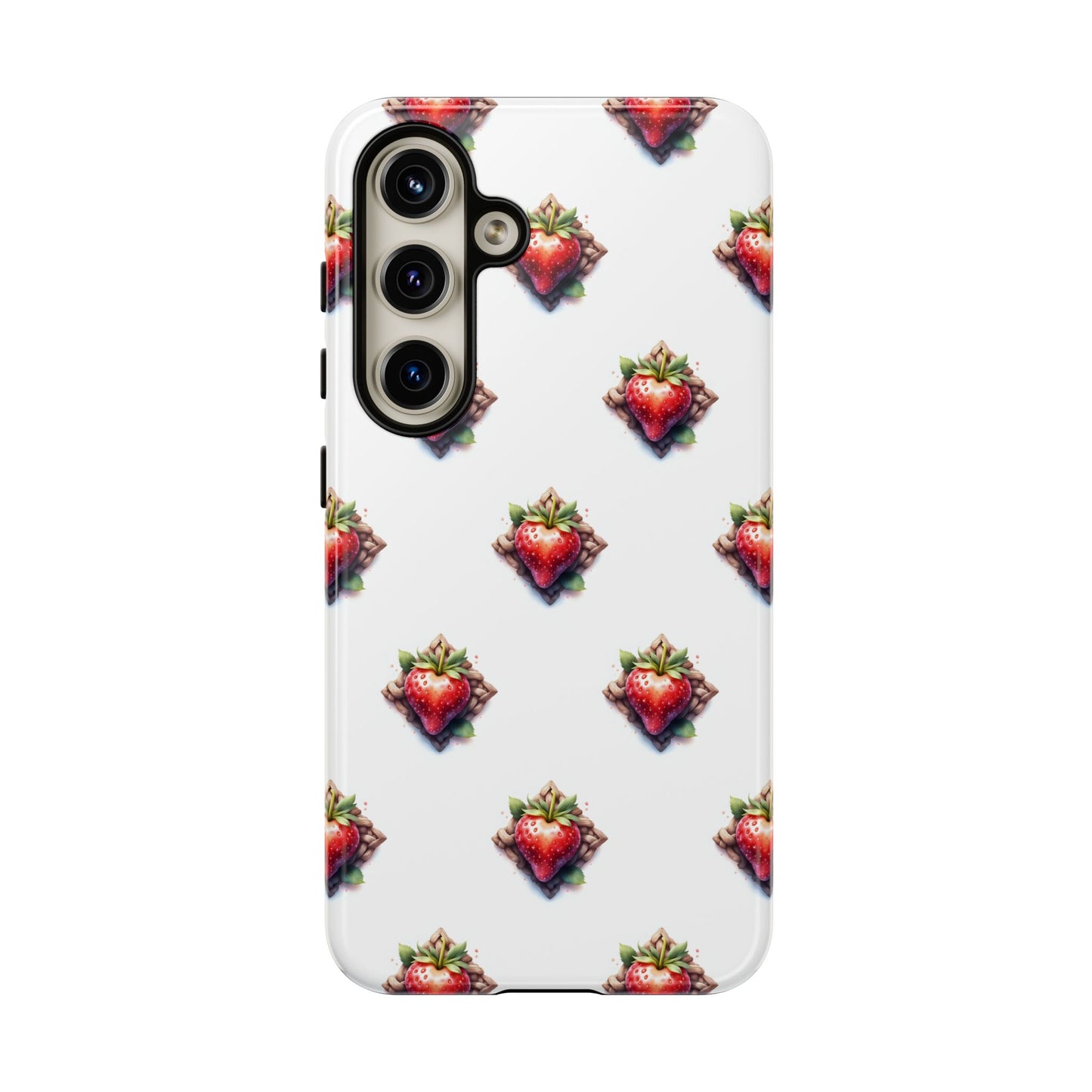 Strawberry Celtic Knot Phone Case, Cute Phone Cover, Gift for Her, Custom Smartphone Case, Funky Accessories, Valentine's Day Gift