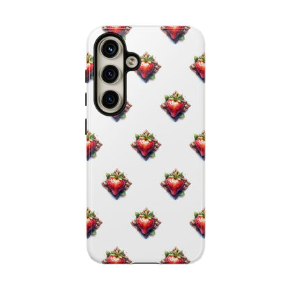 Strawberry Celtic Knot Phone Case, Cute Phone Cover, Gift for Her, Custom Smartphone Case, Funky Accessories, Valentine's Day Gift
