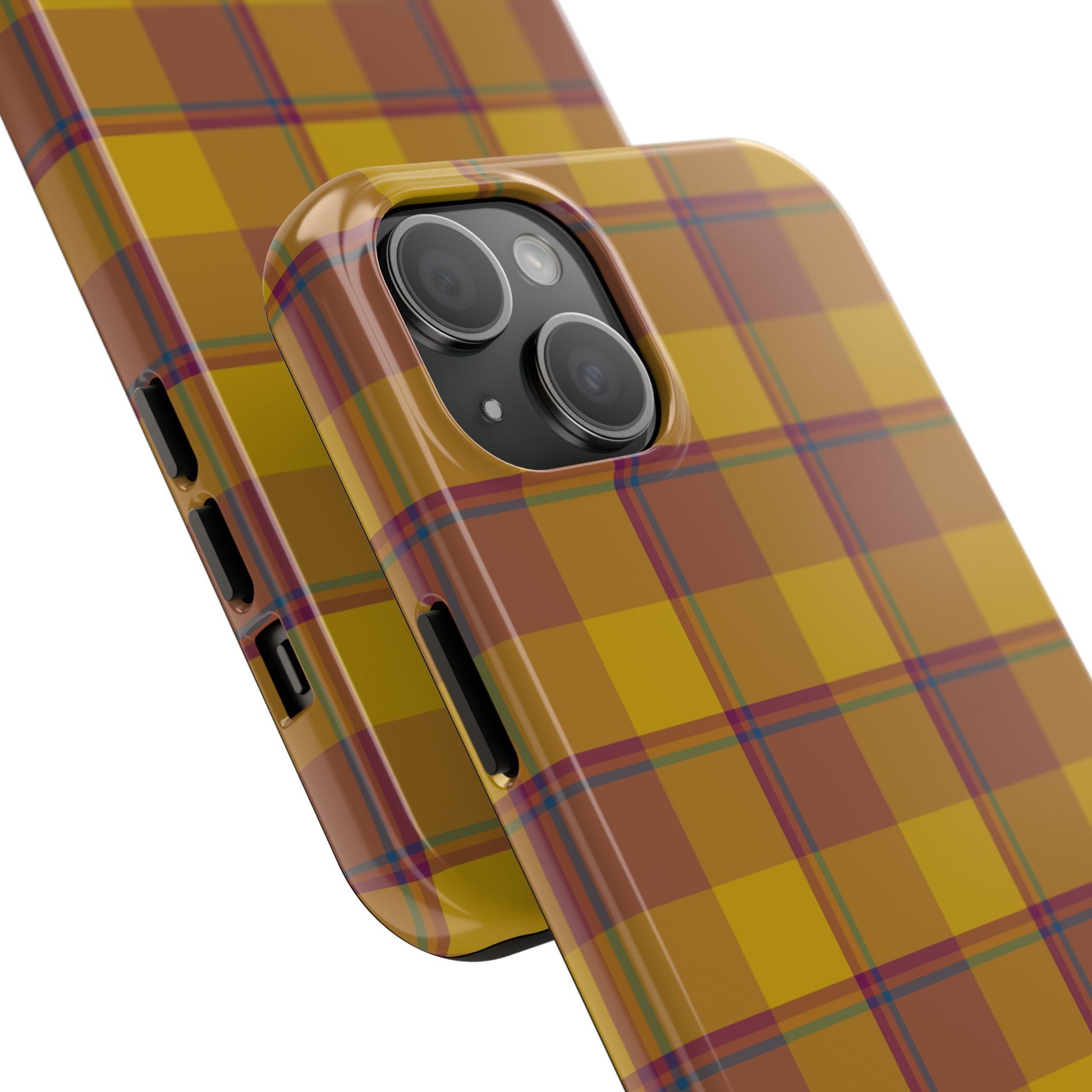 Plaid Tough Phone Case, Durable Phone Cover, Fall Inspired Accessory, Gift for Her, Stylish Cell Phone Protector - Celtic Scents