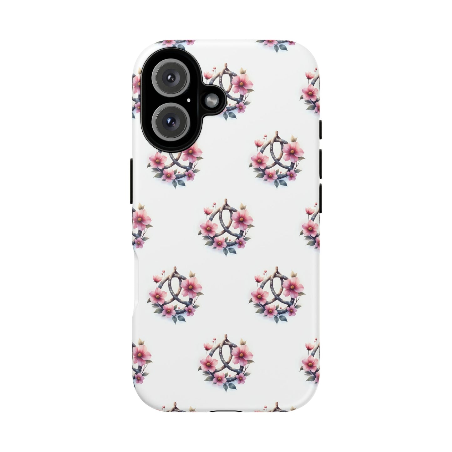 Floral Phone Case, Tough Phone Cover, Cute Protection for Mobile, Gift for Her, Celtic Knot Floral Pattern Case