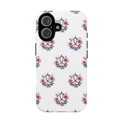 Floral Phone Case, Tough Phone Cover, Cute Protection for Mobile, Gift for Her, Celtic Knot Floral Pattern Case