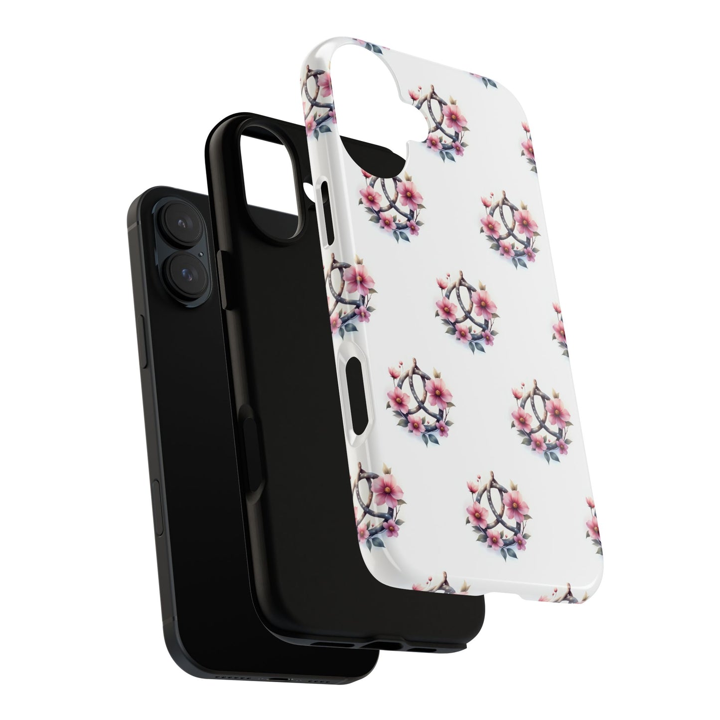 Floral Phone Case, Tough Phone Cover, Cute Protection for Mobile, Gift for Her, Celtic Knot Floral Pattern Case
