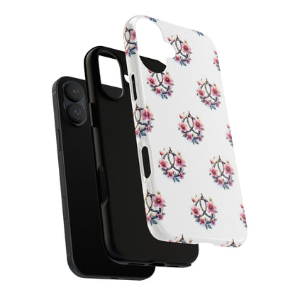 Floral Phone Case, Tough Phone Cover, Cute Protection for Mobile, Gift for Her, Celtic Knot Floral Pattern Case