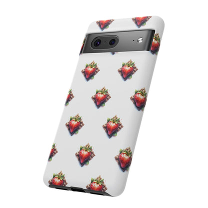 Strawberry Celtic Knot Phone Case, Cute Phone Cover, Gift for Her, Custom Smartphone Case, Funky Accessories, Valentine's Day Gift