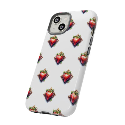 Strawberry Celtic Knot Phone Case, Cute Phone Cover, Gift for Her, Custom Smartphone Case, Funky Accessories, Valentine's Day Gift