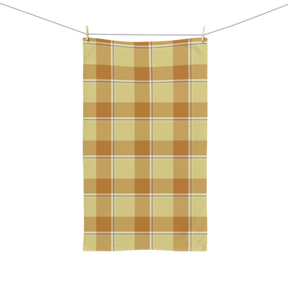 Warm Plaid Hand Towel, Cozy Kitchen Essential, Rustic Decor, Fall Vibes - Celtic Scents
