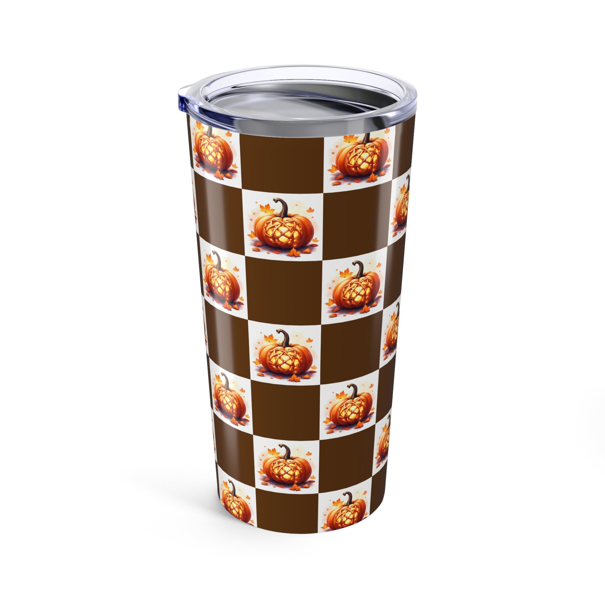 Fall Harvest Pumpkin Tumbler 20oz | Autumn Coffee Cup, Seasonal Drinkware, Halloween Gift, Pumpkin Spice Lover, Thanksgiving Decor - Celtic Scents
