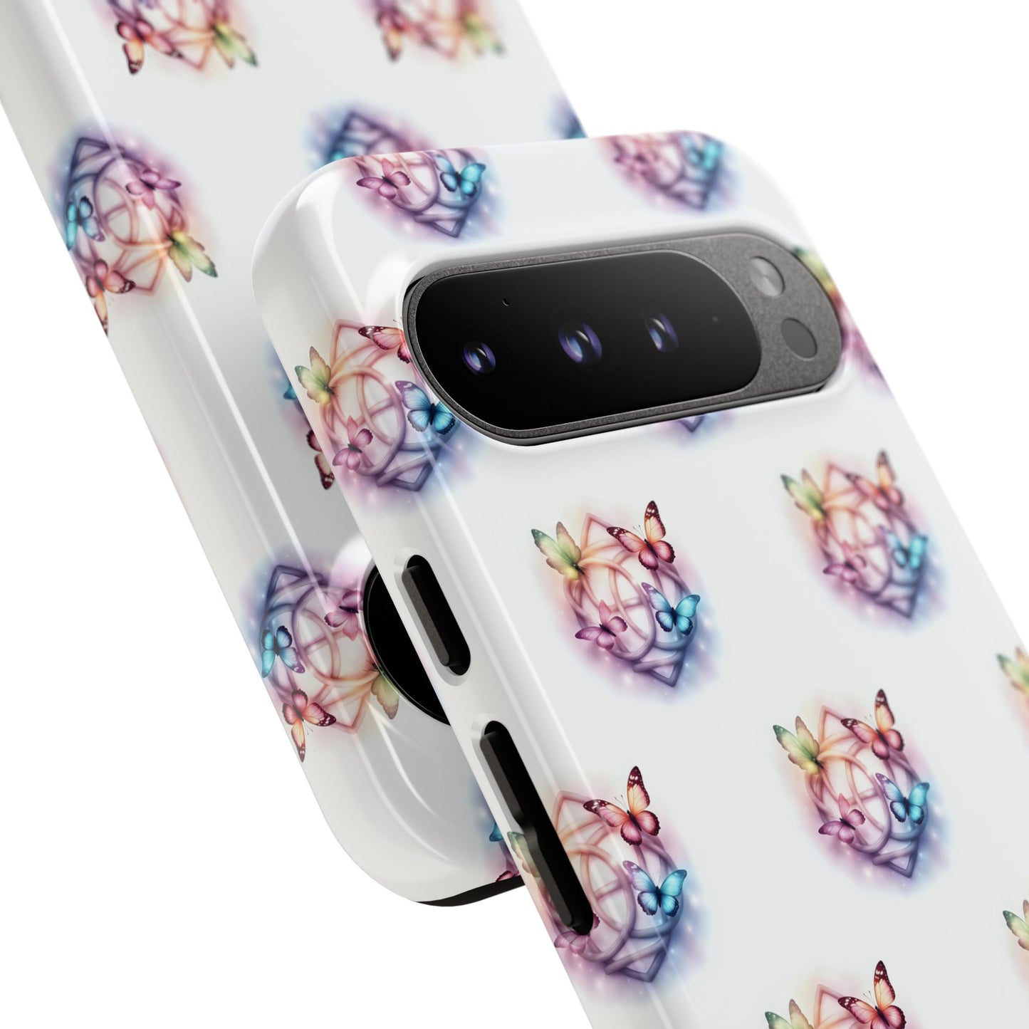 Colorful Butterflies Phone Case, Tough Cases, Cute Butterfly Lover Gift, Trendy Phone Cover, Nature Print Case