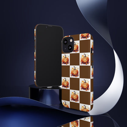 Pumpkin Phone Case, Fall Decor, Halloween Gift, Autumn Accessories, Cute Smartphone Cover, Tough Cases