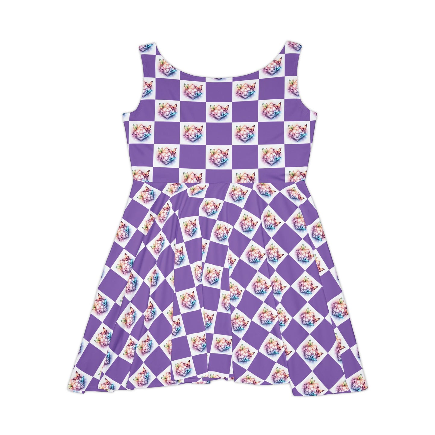 Colorful Butterflies Women's Skater Dress | Butterfly Print Dress, Spring Fashion, Casual Wear, Festival Outfit, Cute Sundress - Celtic Scents