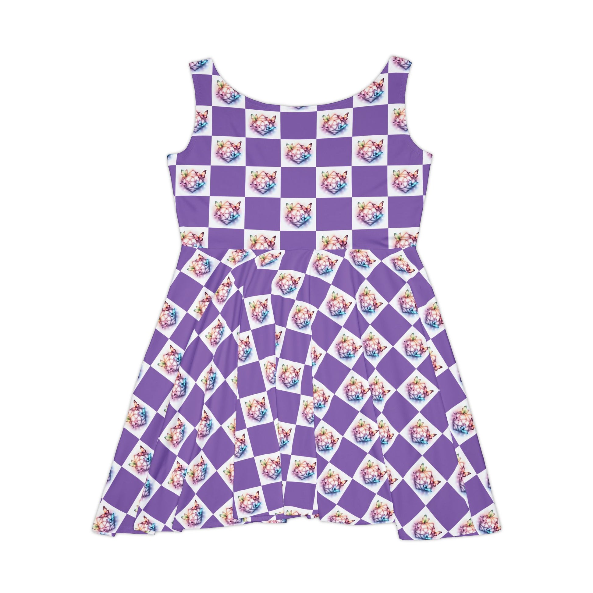 Colorful Butterflies Women's Skater Dress | Butterfly Print Dress, Spring Fashion, Casual Wear, Festival Outfit, Cute Sundress - Celtic Scents