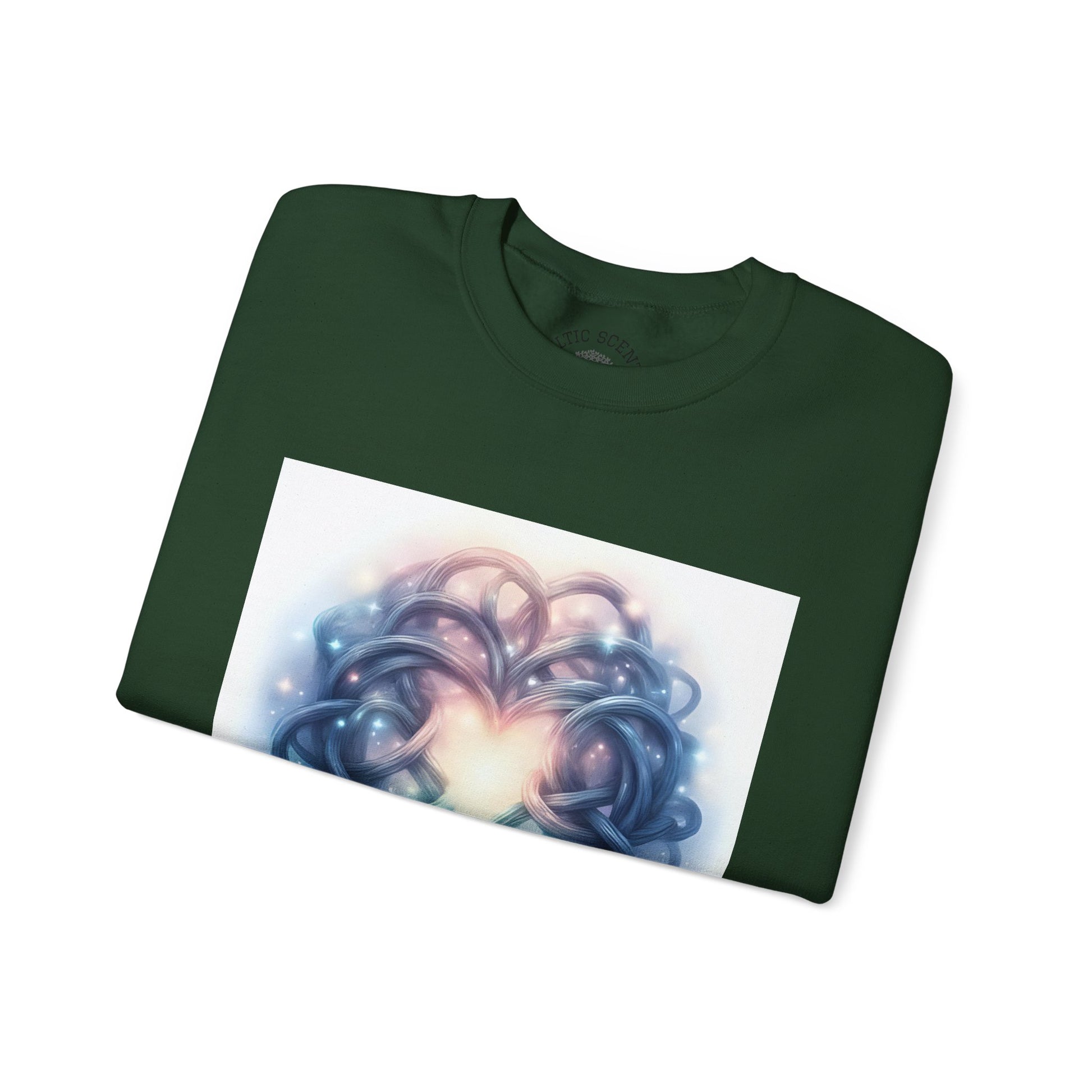 Heartfelt Unisex Crewneck Sweatshirt - Cozy Gift for Couples, Valentine's Day Sweatshirt, Funky Heart Design, Everyday Comfort, Unique [...] - Celtic Scents