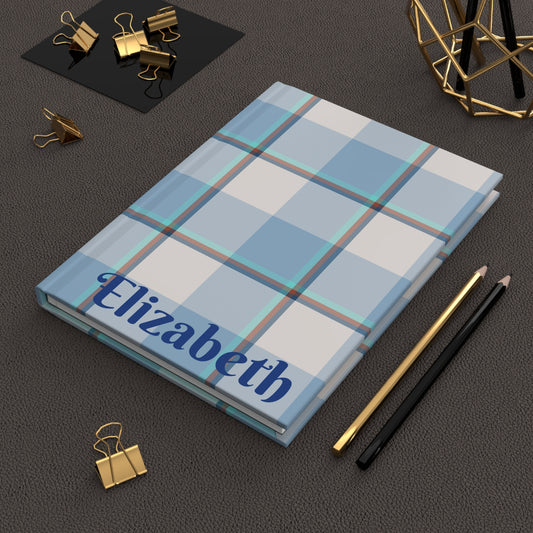 Personalized Plaid Hardcover Journal, Perfect Gift for Writers, Students & Planners, Customizable Journal - Celtic Scents