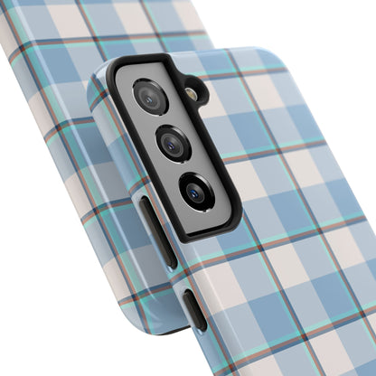 Winter Plaid Tough Phone Cases for Protection, Gift for Teens, Trendy Phone Accessories, Stylish Shield, Holiday Gift Ideas