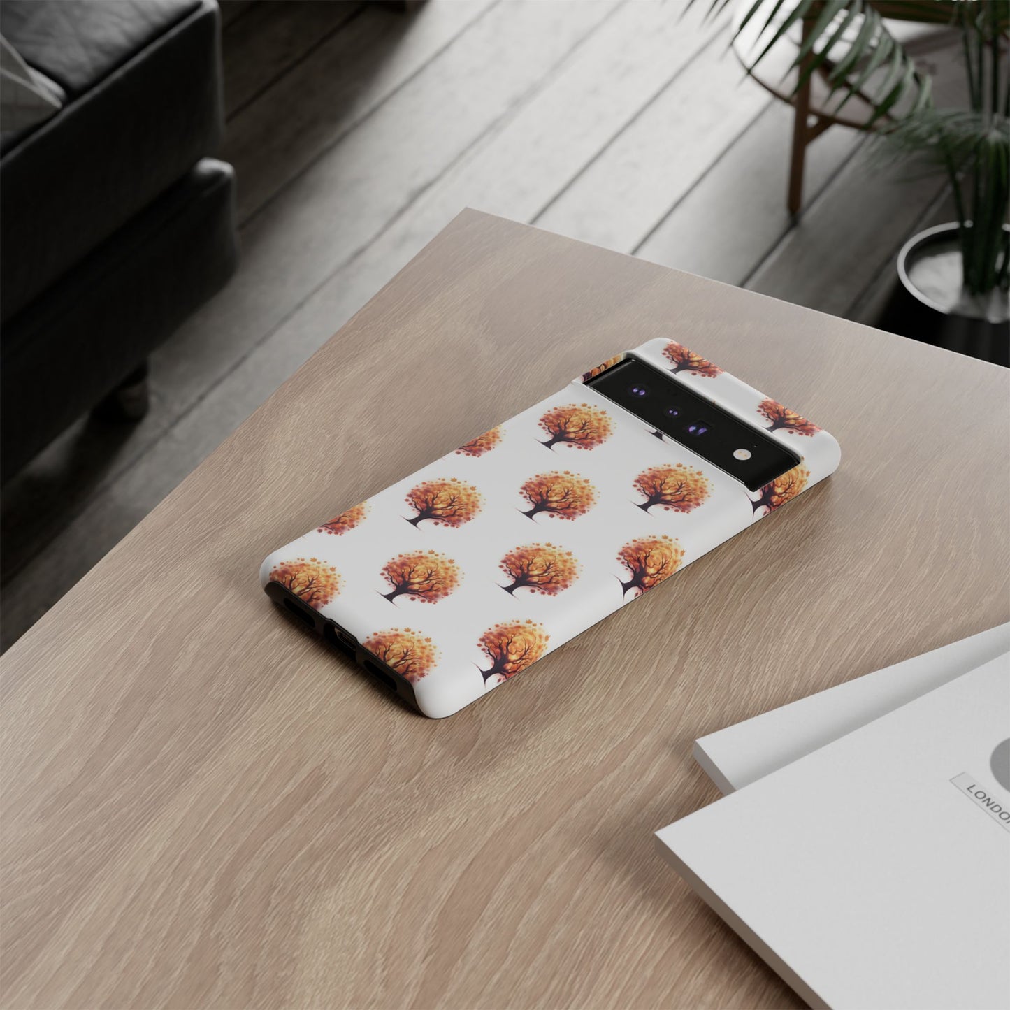 Autumn Tree Phone Case, Fall Phone Cover, Nature Inspired Case, Gift for Outdoorsy Friends, Seasonal Accessories, Eco-Friendly Phone Case