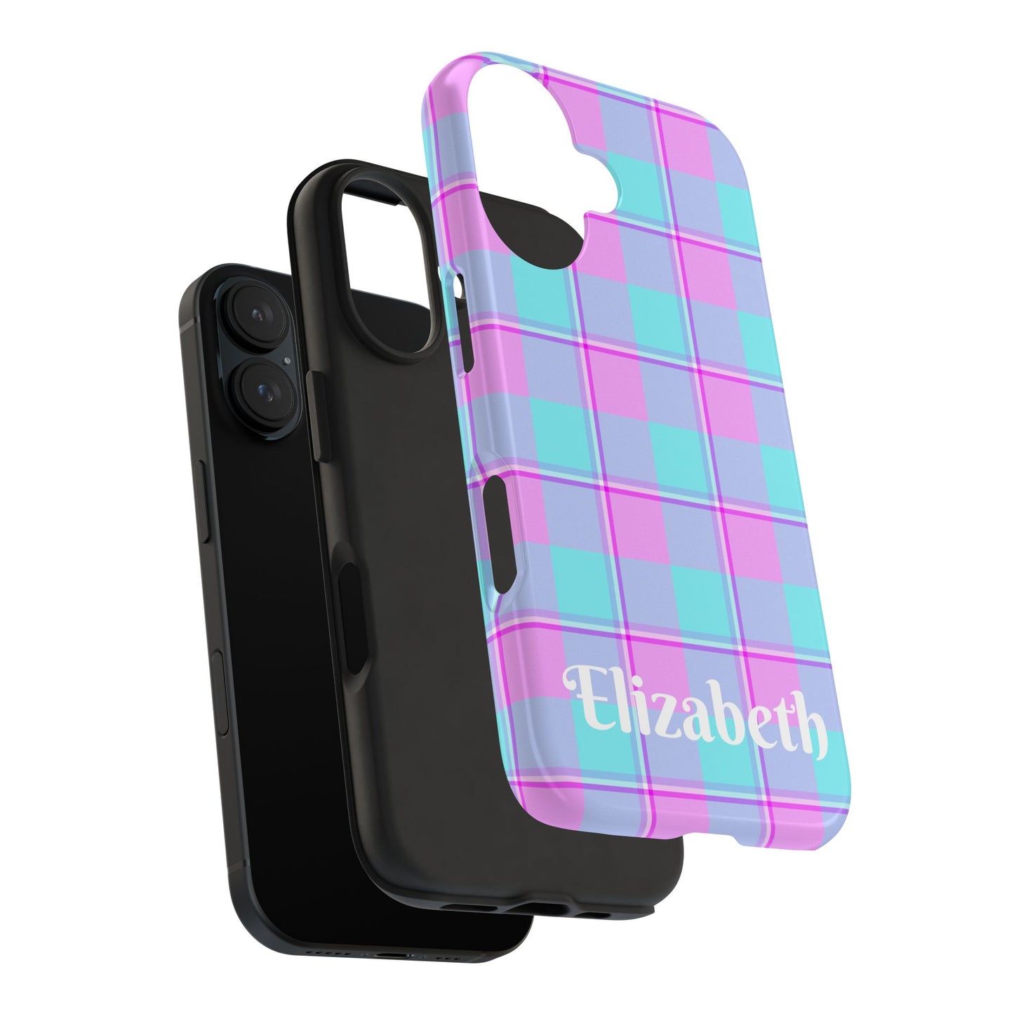 Personalized Plaid Phone Cases for Trendy Protection, Customizable Phone Covers, Durable Cases