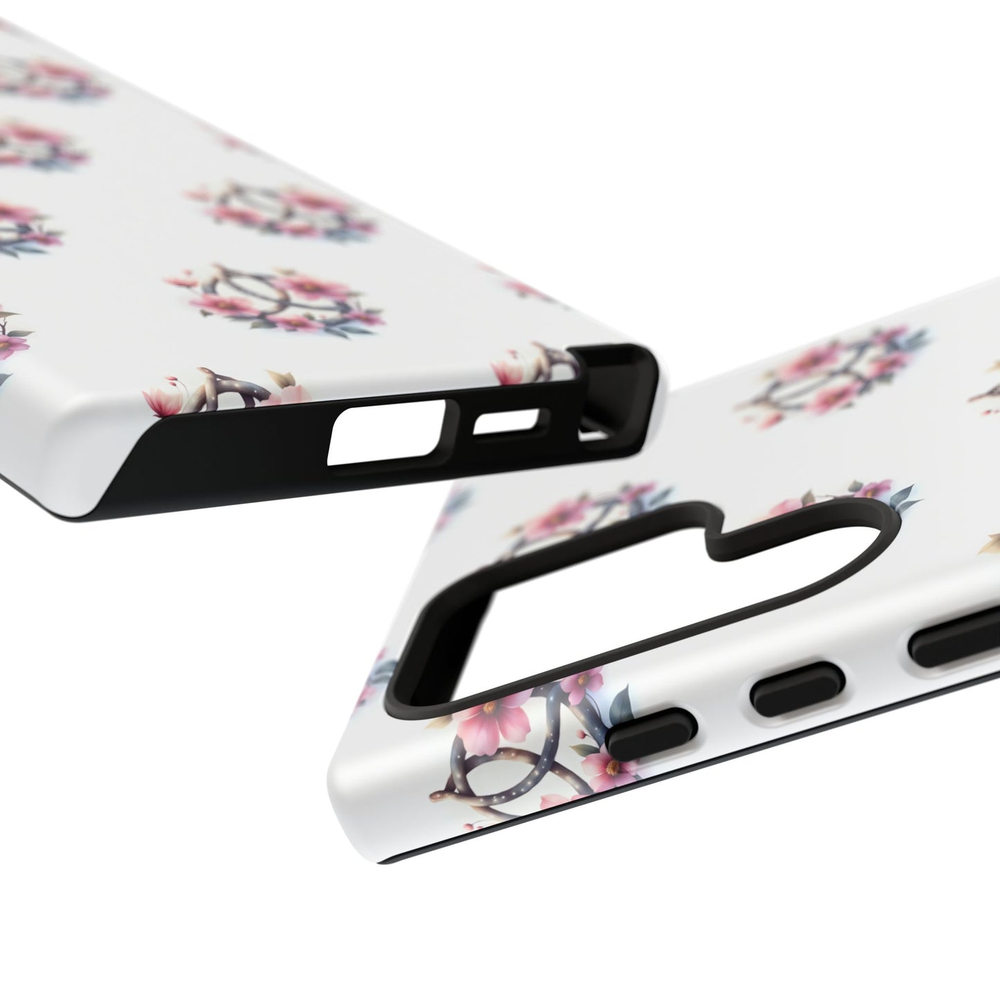Floral Phone Case, Tough Phone Cover, Cute Protection for Mobile, Gift for Her, Celtic Knot Floral Pattern Case