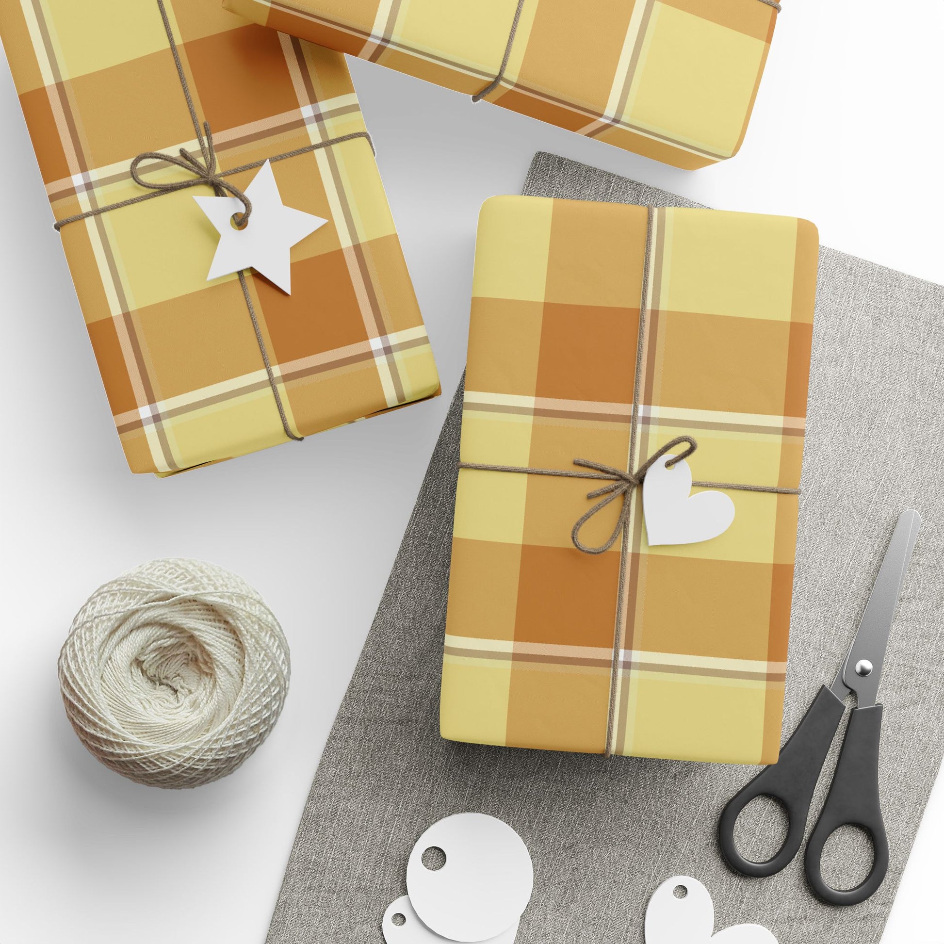 Plaid Gift Wraps for Special Occasions, Eco-Friendly Wrapping Papers, Birthday, Wedding, Holiday, Baby Shower, Autumn - Celtic Scents