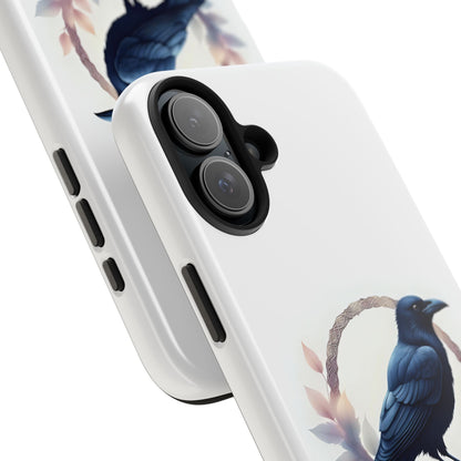 Raven Design Phone Case | Tough Protector Case, Gift for Bird Lovers, Unique Cell Phone Cover, Gothic or Nature Inspired